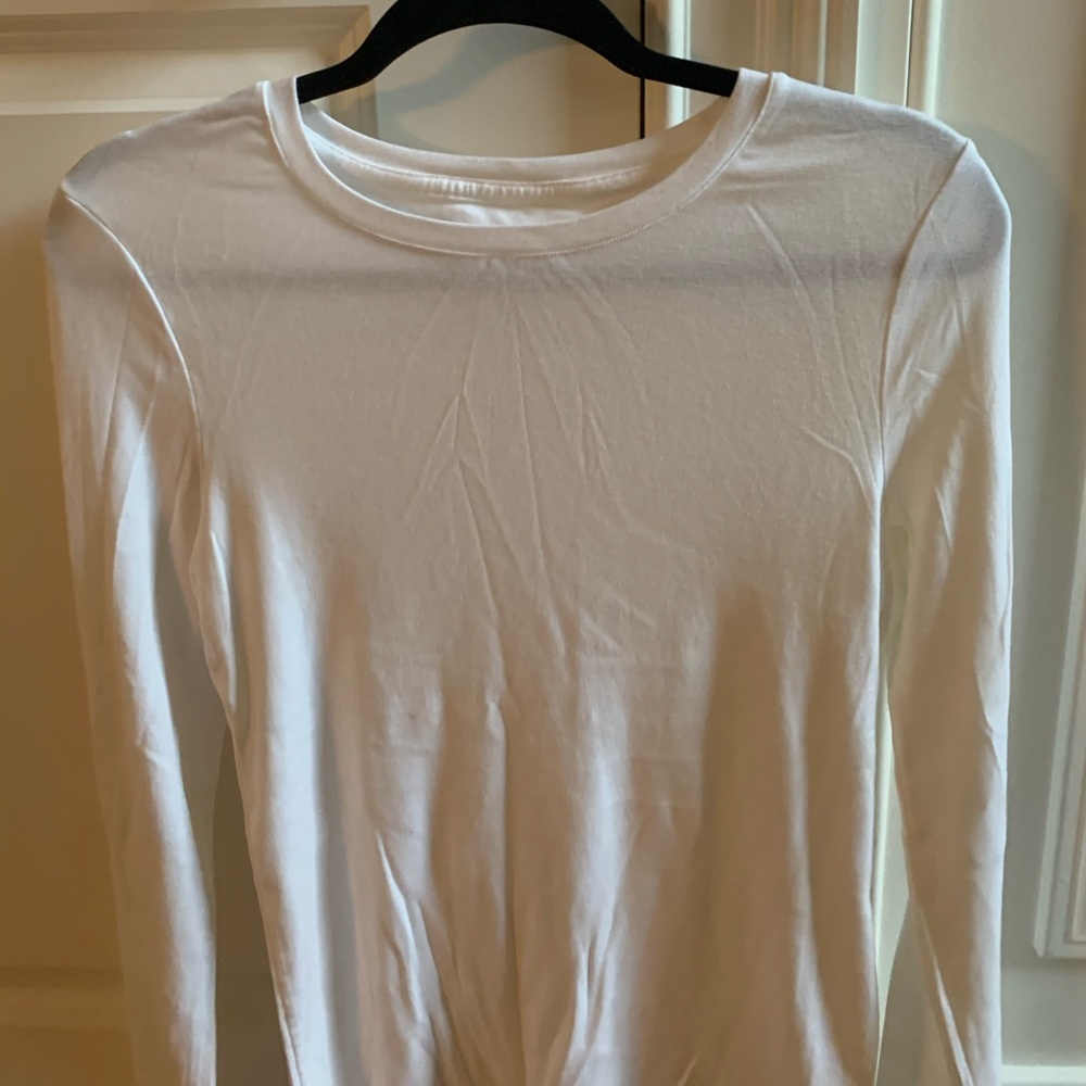 white long sleeve t-shirt